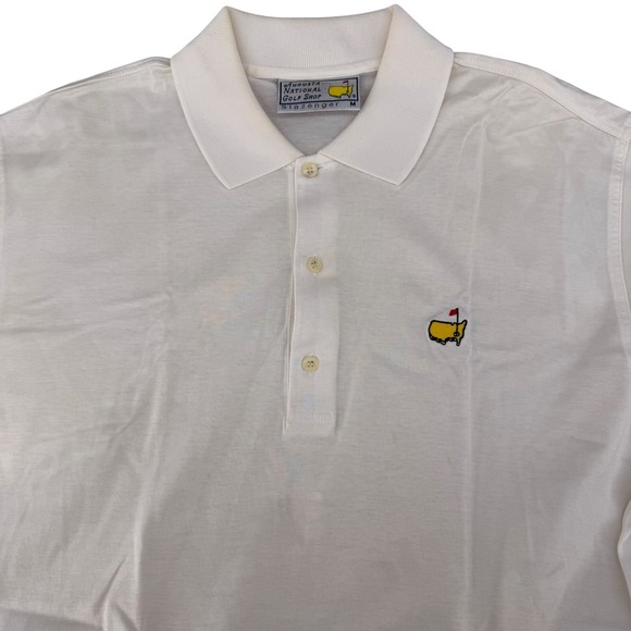 Slazenger Other - Slazenger Augusta National Golf Shop Masters Polo Shirt Mens Medium Cream White